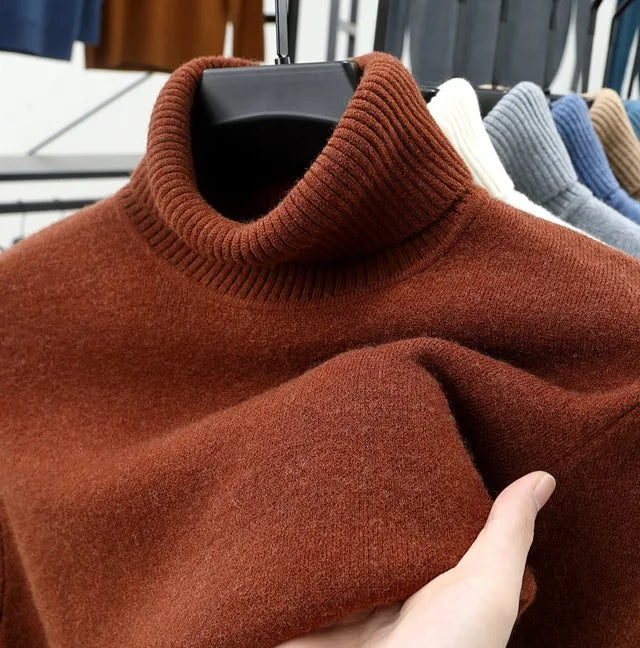 ππ LAST DAY SAVE 50% π₯ Men's Pullover Turtleneck Cashmere Sweater