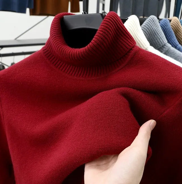 ππ LAST DAY SAVE 50% π₯ Men's Pullover Turtleneck Cashmere Sweater
