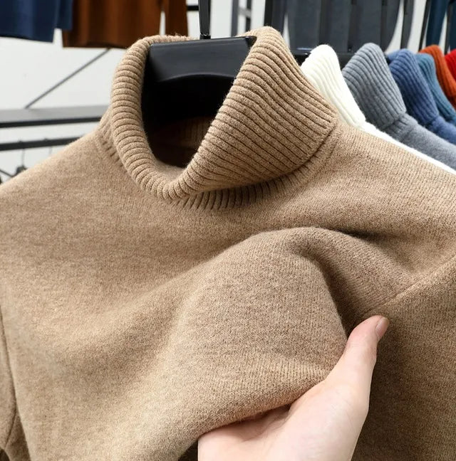 ππ LAST DAY SAVE 50% π₯ Men's Pullover Turtleneck Cashmere Sweater