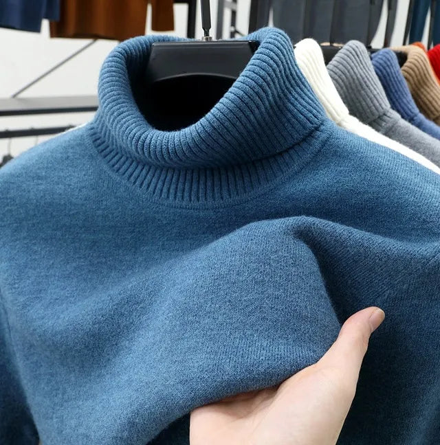 ππ LAST DAY SAVE 50% π₯ Men's Pullover Turtleneck Cashmere Sweater