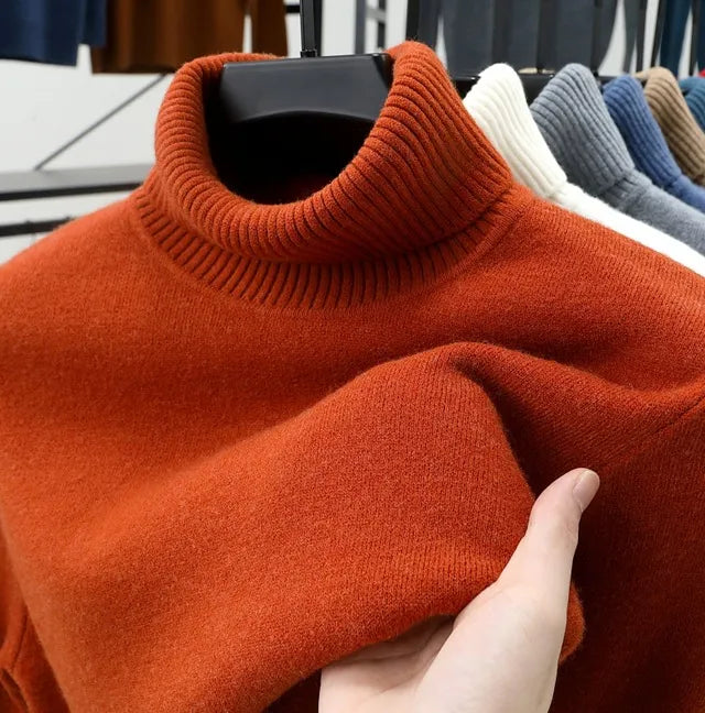 ππ LAST DAY SAVE 50% π₯ Men's Pullover Turtleneck Cashmere Sweater