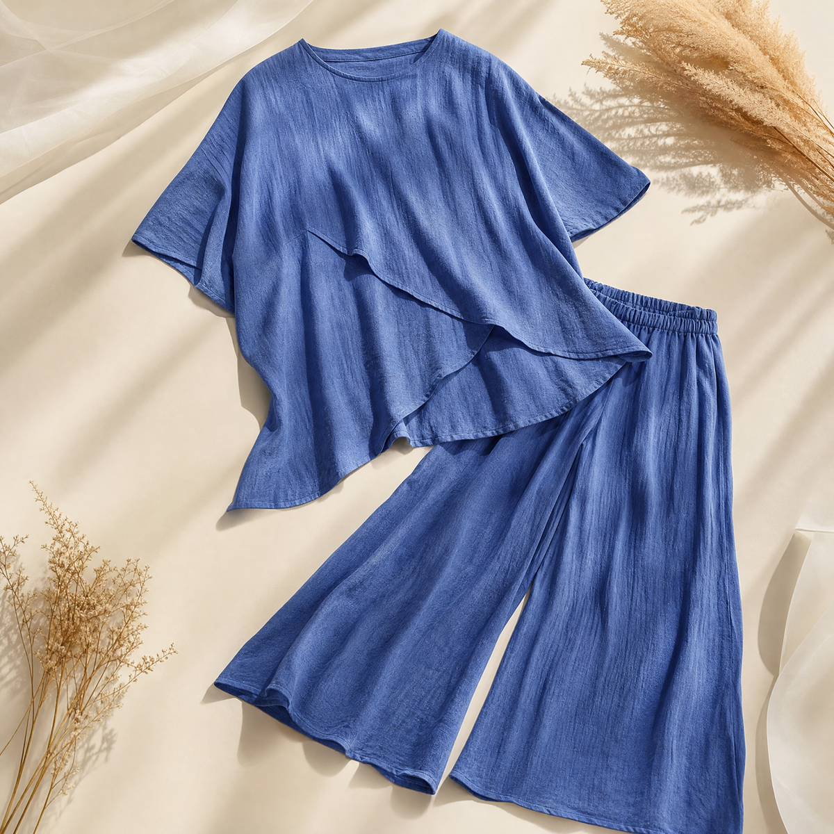 π₯ FINAL HOURS β Women's Chic Asymmetric Two-Piece Set | Effortless Everyday Style
