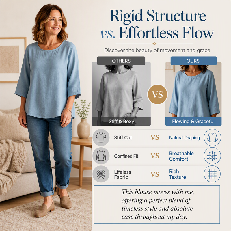 π₯ FINAL HOURS β Women's Classic 3/4 Sleeve Top | Soft Cotton Feel & Versatile Everyday Style