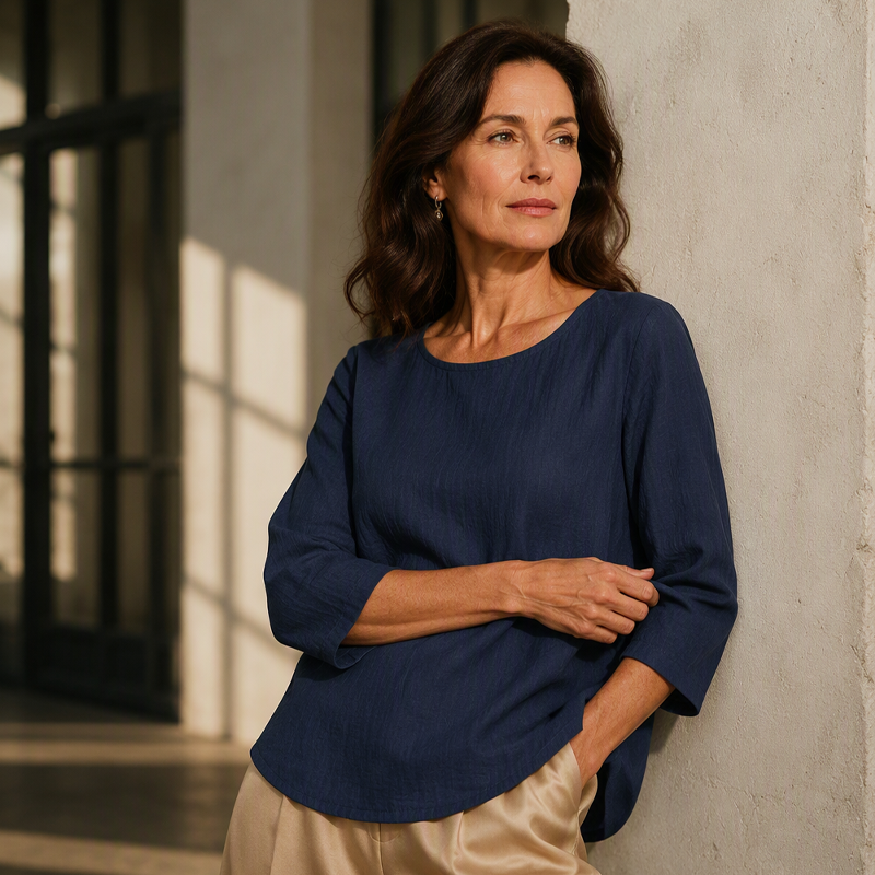 π₯ FINAL HOURS β Women's Classic 3/4 Sleeve Top | Soft Cotton Feel & Versatile Everyday Style
