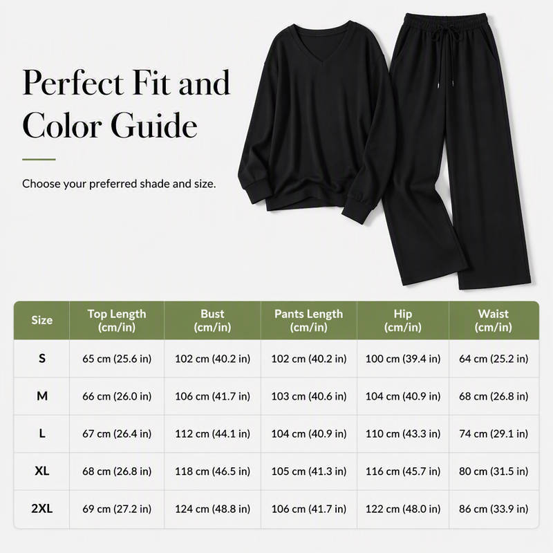 π€ BLACK FRIDAY SALE π€ βοΈ Women's V-Neck Knit Lounge Set | Relaxed Top & Pants for Effortless Comfort
