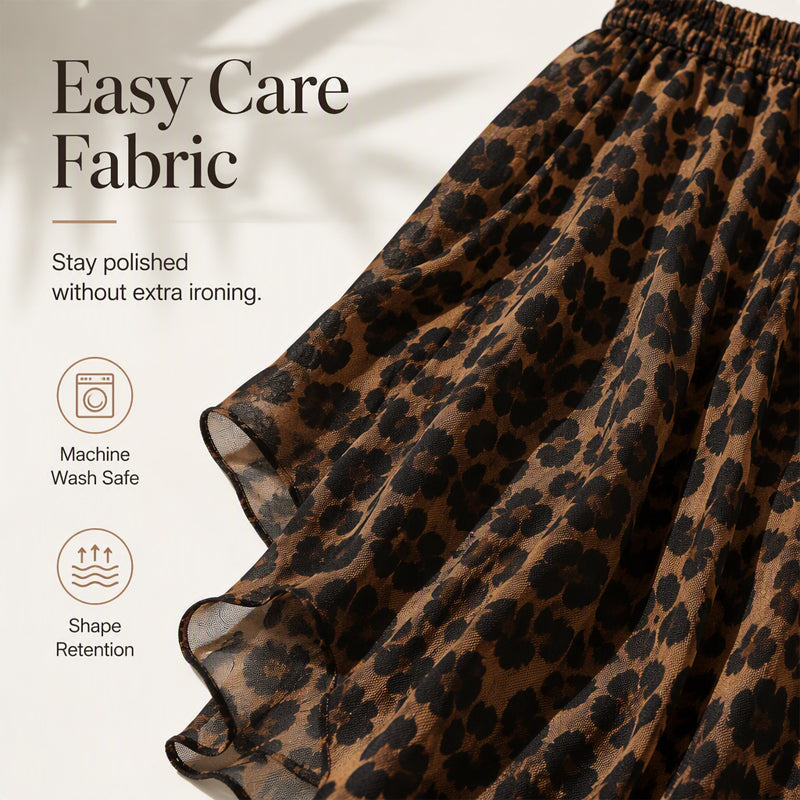 π₯ FINAL HOURS β Women's Print A-Line Maxi Skirt | Flowy Silhouette & Flattering Everyday Style