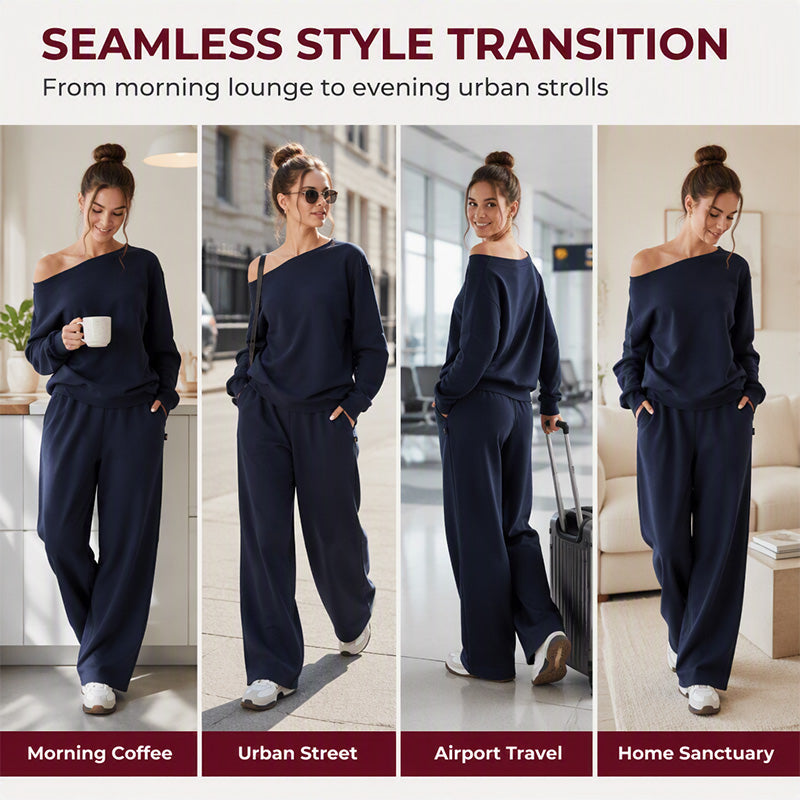 π₯ FINAL HOURS β Women's Sweatshirt & Sweatpants 2-Piece Set | Cozy Everyday Comfort