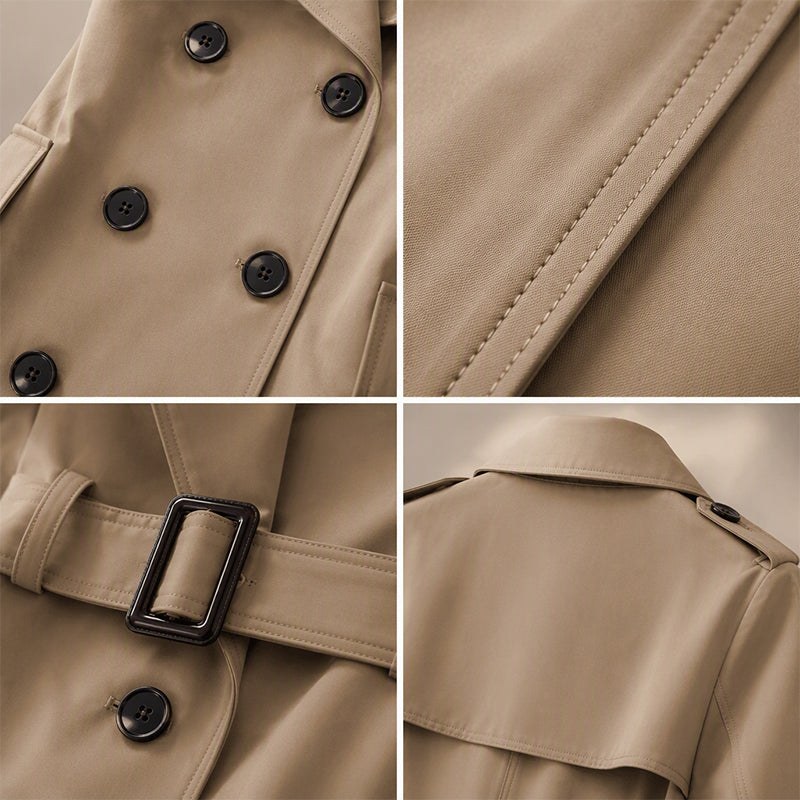 Drapes evenly, exudes enduring elegance—a high-quality, timeless trench coat🧥✨