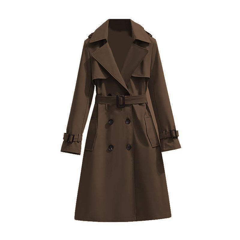 Drapes evenly, exudes enduring elegance—a high-quality, timeless trench coat🧥✨