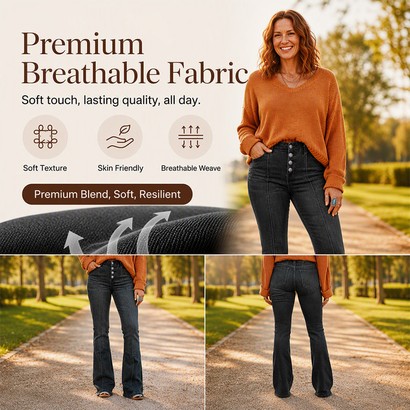 π β¨ Women's High-Waisted Stretch Flare Jeans