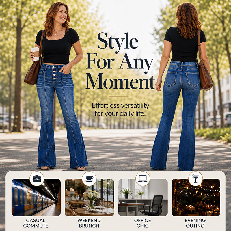 π β¨ Women's High-Waisted Stretch Flare Jeans