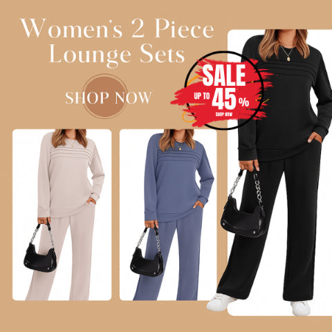 🔥 FINAL DAY — 55% OFF | Women's Casual Crew Neck Top & Drawstring Pants Set