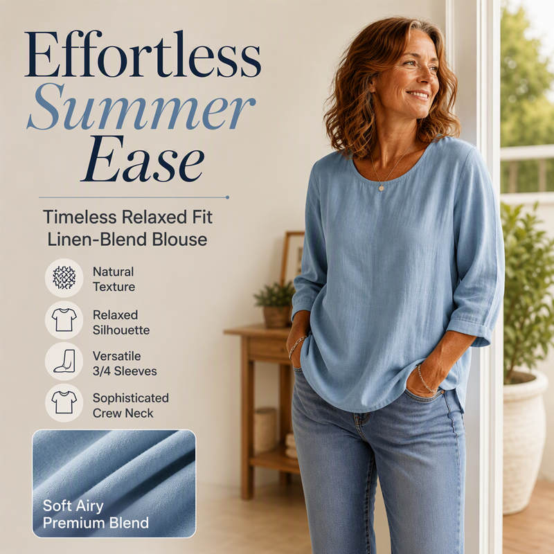 🔥 FINAL HOURS — Women's Classic 3/4 Sleeve Top | Soft Cotton Feel & Versatile Everyday Style