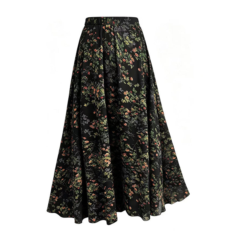 🔥 FINAL HOURS — Women's Print A-Line Maxi Skirt | Flowy Silhouette & Flattering Everyday Style