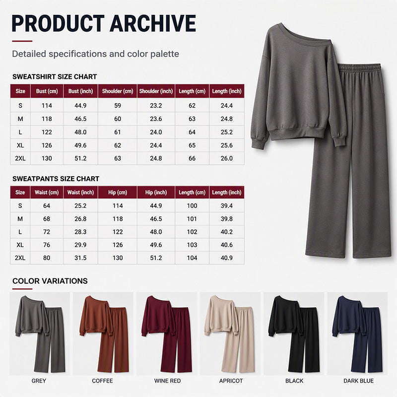 🔥 FINAL HOURS — Women's Sweatshirt & Sweatpants 2-Piece Set | Cozy Everyday Comfort