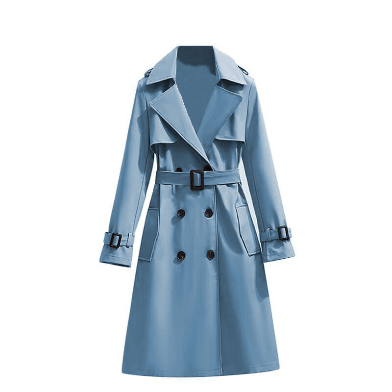Drapes evenly, exudes enduring elegance—a high-quality, timeless trench coat🧥✨