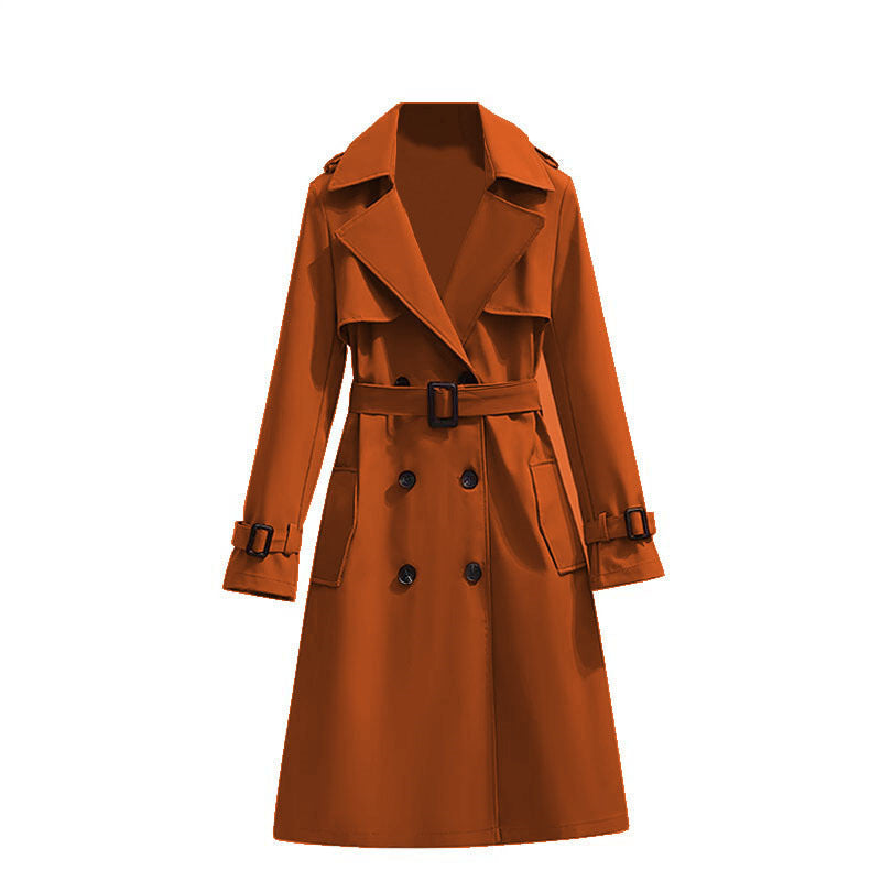 Drapes evenly, exudes enduring elegance—a high-quality, timeless trench coat🧥✨